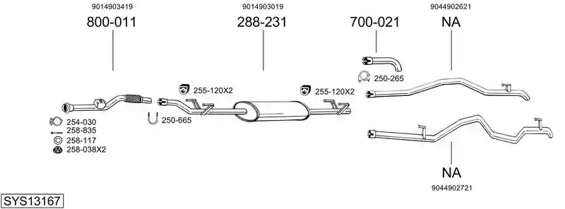 BOSAL SYS13167