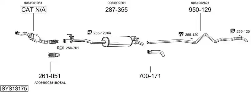 BOSAL SYS13175