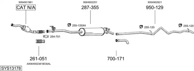 BOSAL SYS13178