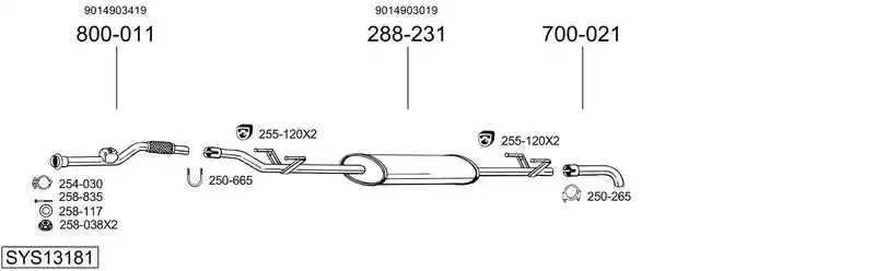 BOSAL SYS13181
