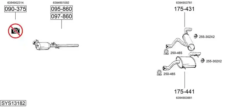 BOSAL SYS13182
