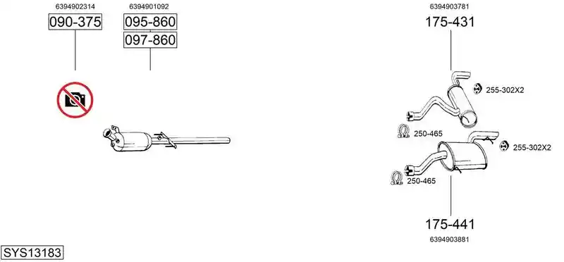 BOSAL SYS13183