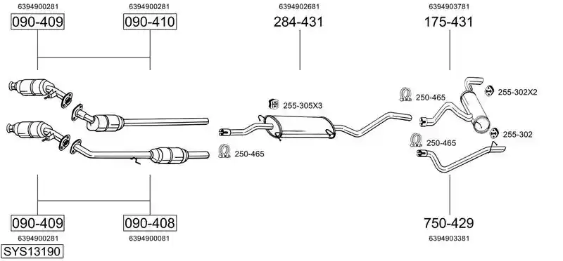 BOSAL SYS13190