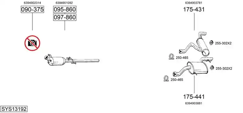 BOSAL SYS13192