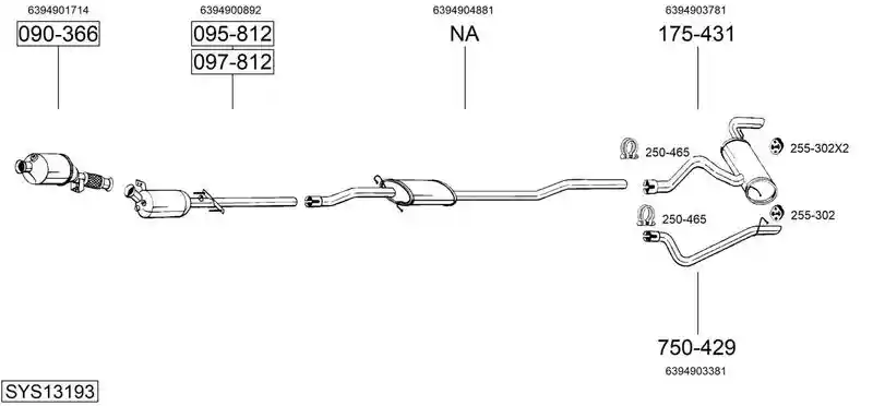 BOSAL SYS13193