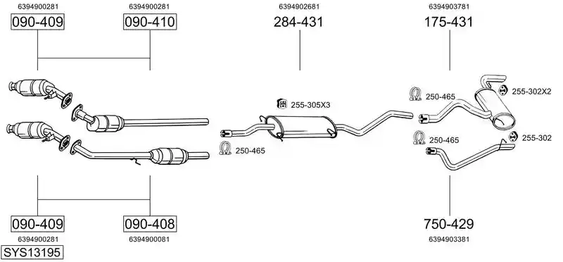 BOSAL SYS13195