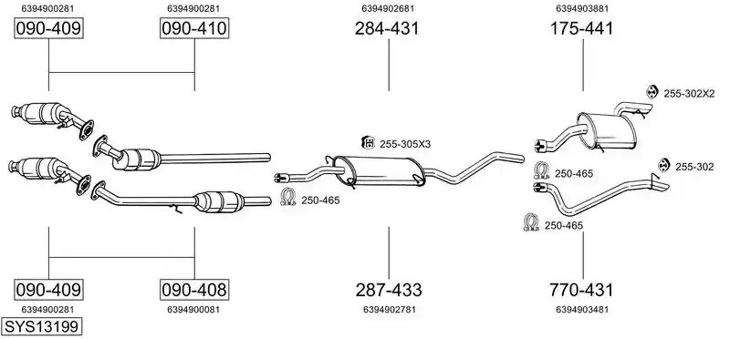 BOSAL SYS13199