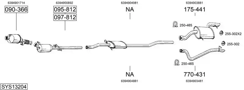 BOSAL SYS13204