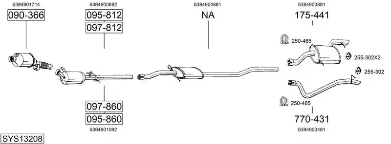 BOSAL SYS13208
