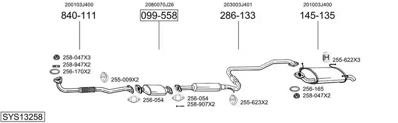 BOSAL SYS13258