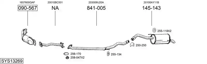 BOSAL SYS13269
