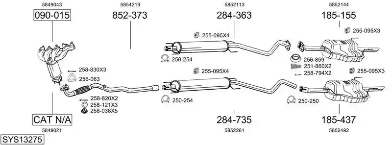 BOSAL SYS13275
