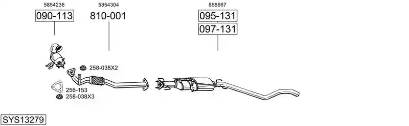 BOSAL SYS13279