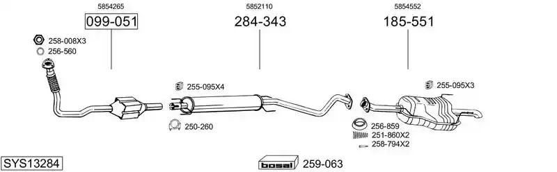 BOSAL SYS13284