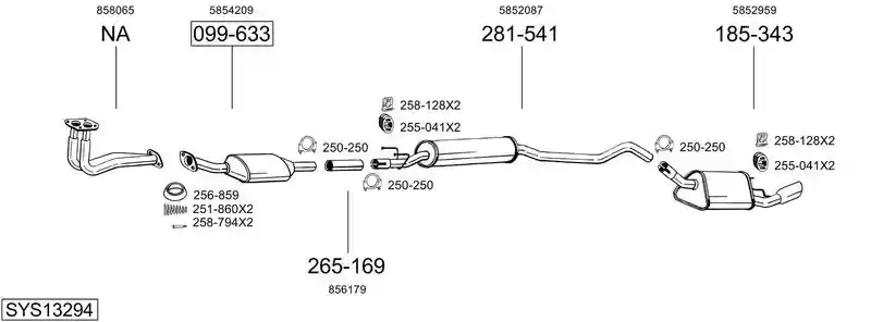 BOSAL SYS13294