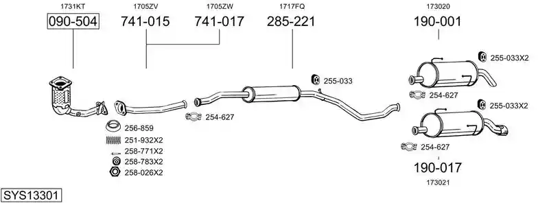 BOSAL SYS13301