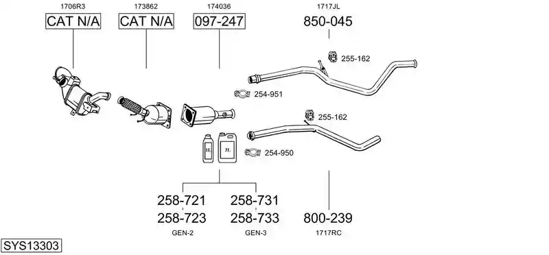 BOSAL SYS13303