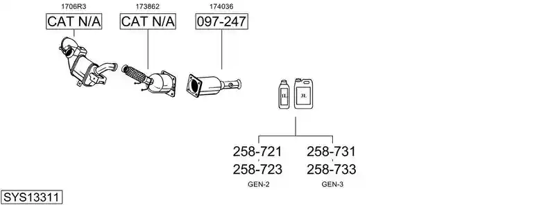BOSAL SYS13311