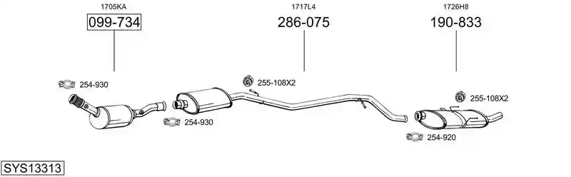 BOSAL SYS13313