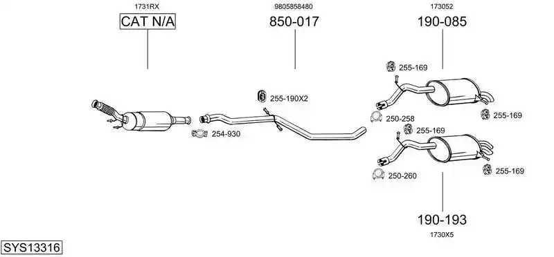 BOSAL SYS13316