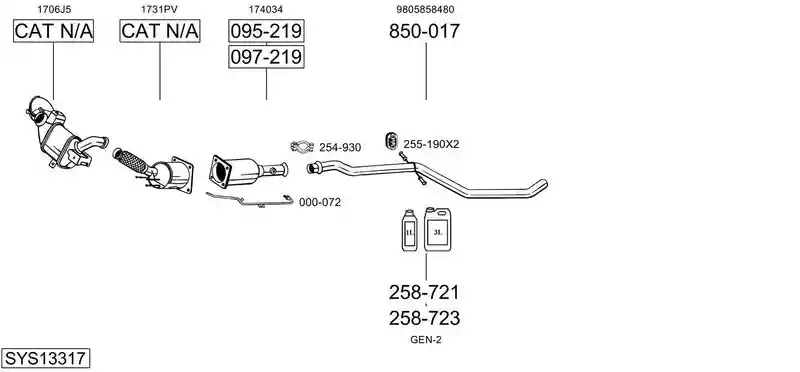 BOSAL SYS13317