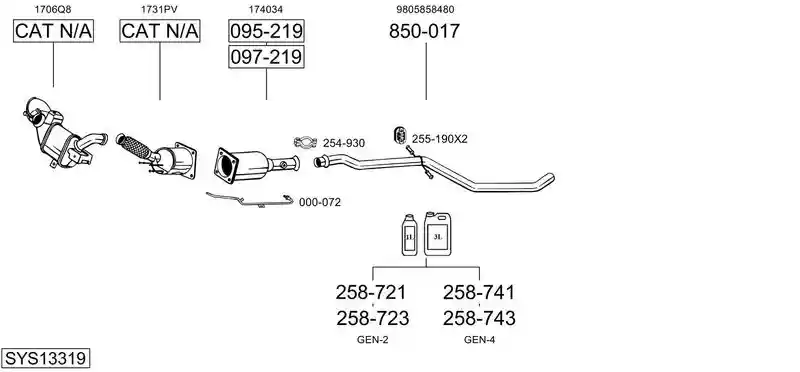 BOSAL SYS13319