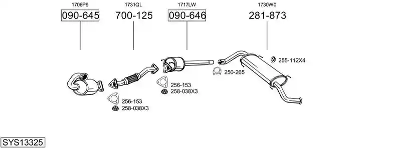 BOSAL SYS13325