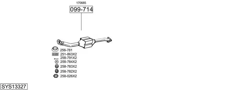 BOSAL SYS13327