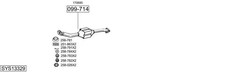BOSAL SYS13329