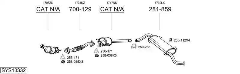 BOSAL SYS13332