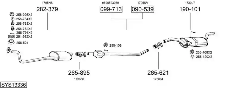 BOSAL SYS13336