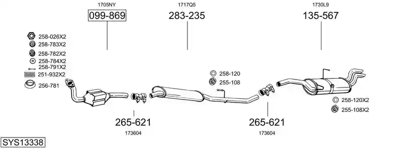 BOSAL SYS13338