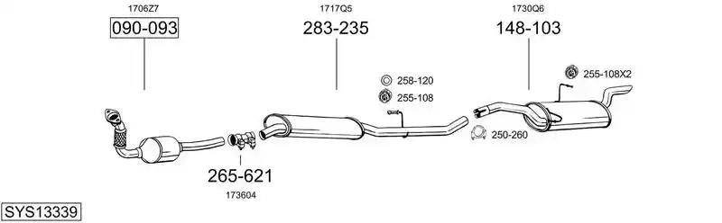 BOSAL SYS13339