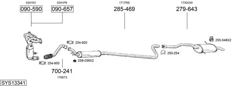 BOSAL SYS13341