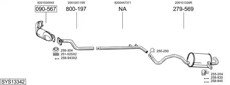 BOSAL SYS13342