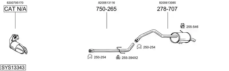 BOSAL SYS13343