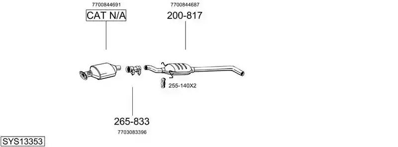 BOSAL SYS13353
