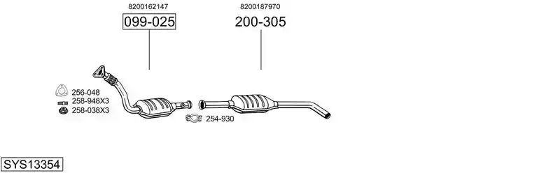 BOSAL SYS13354