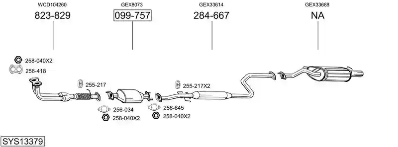 BOSAL SYS13379