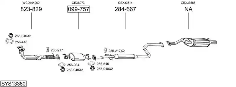 BOSAL SYS13380