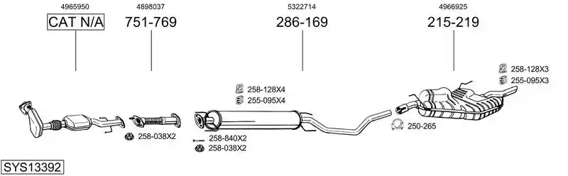 BOSAL SYS13392
