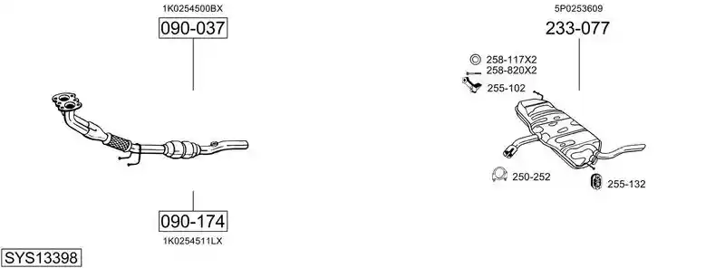 BOSAL SYS13398