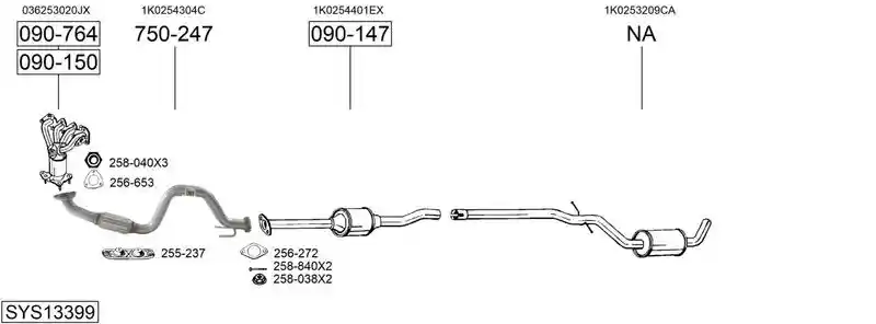 BOSAL SYS13399