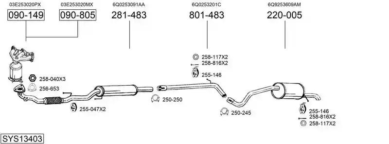 BOSAL SYS13403
