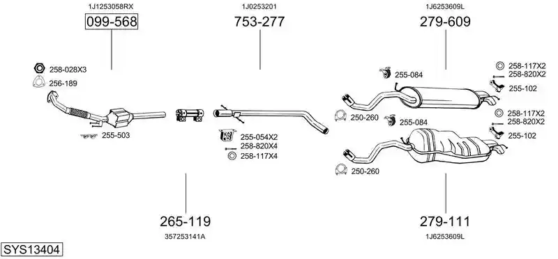 BOSAL SYS13404