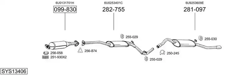 BOSAL SYS13406