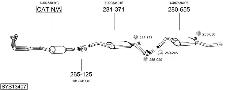 BOSAL SYS13407