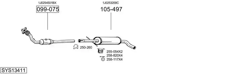 BOSAL SYS13411