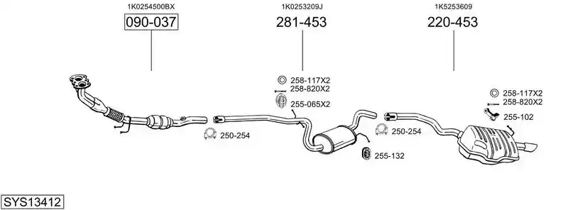 BOSAL SYS13412