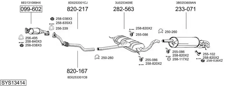 BOSAL SYS13414